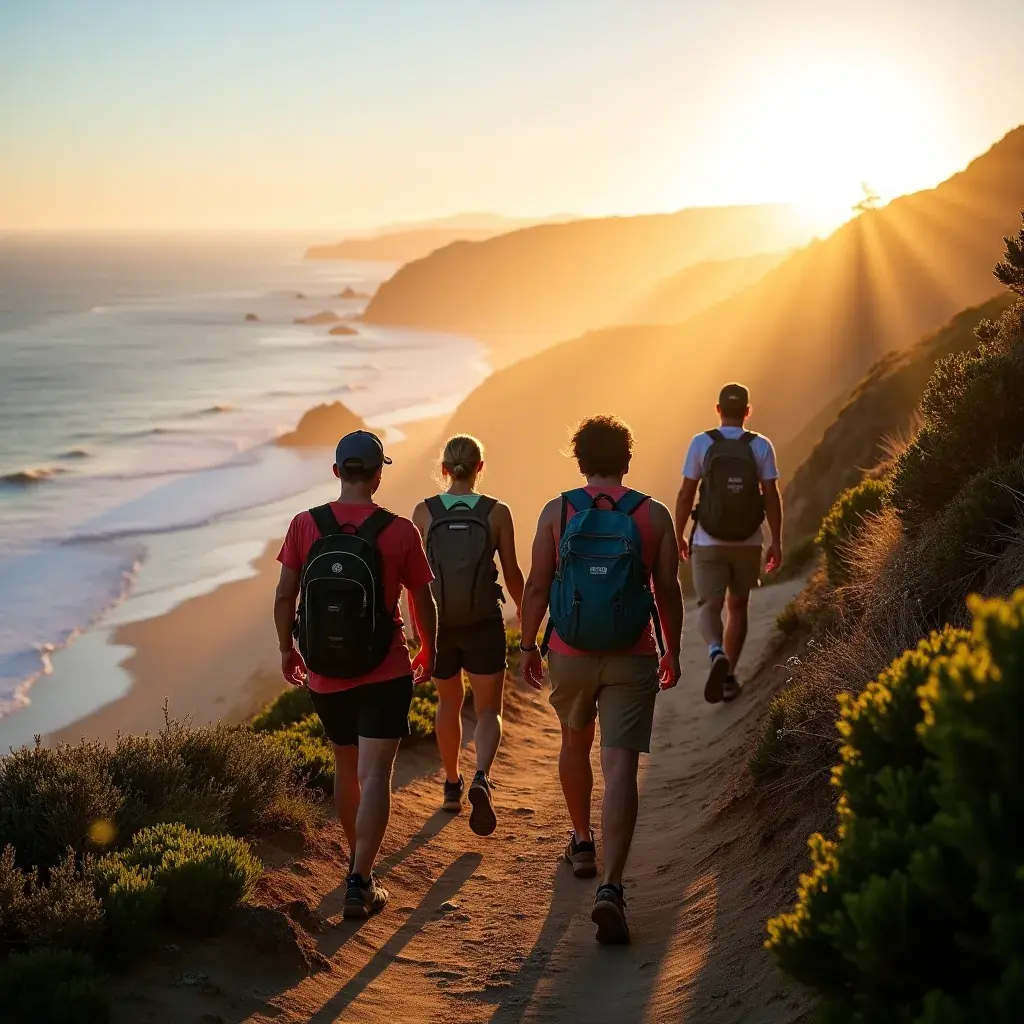 Piknik na plaży w Carmel-by-the-Sea, z kocem i koszem pełnym jedzenia.